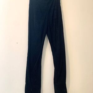 Good American Black Faux Leather Going Out Pants